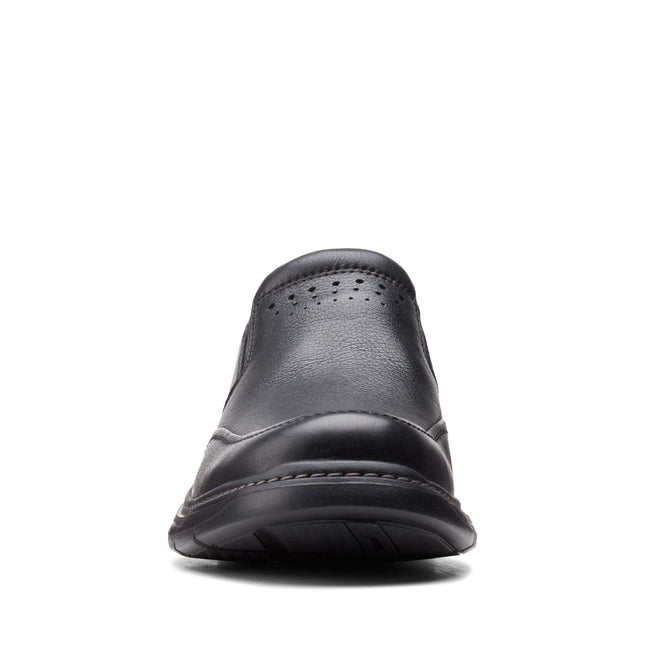 Clarks Un Brawley Step Black Leather Standard Width