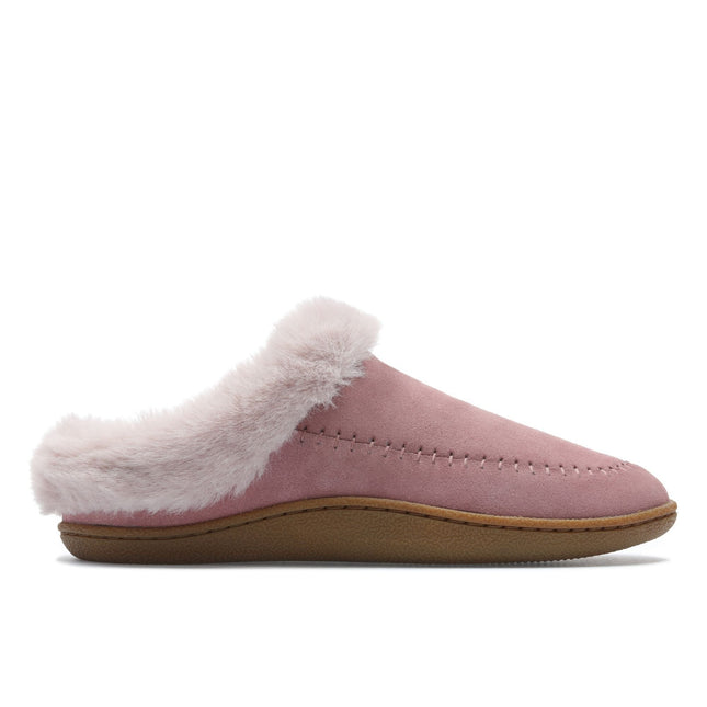 Clarks Pilton Home Rose Suede Womens Slippers