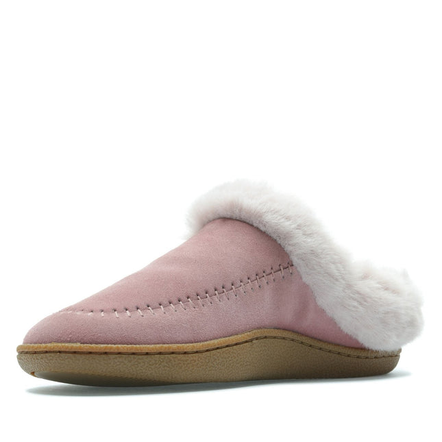 Clarks Pilton Home Rose Suede Womens Slippers