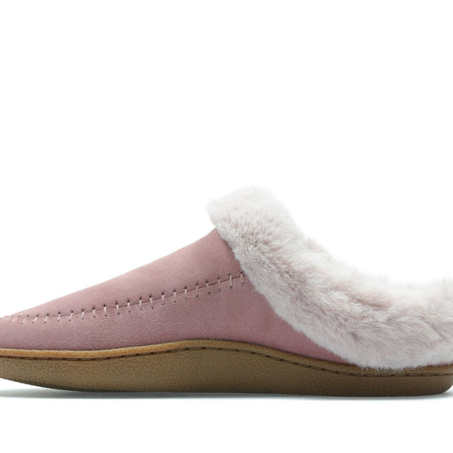Clarks Pilton Home Rose Suede Womens Slippers