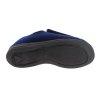 FAR Granit UNISEX Navy Wide-Fit Velcro Slipper – Extra-Room House Shoe with Shock-Absorbing Sole
