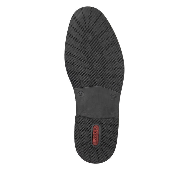 Rieker Men’s 13523-24 Brown Leather Lace-Up Smart Shoes – Classic Everyday Leather Shoes with Cushioned Comfort & Durable Sole