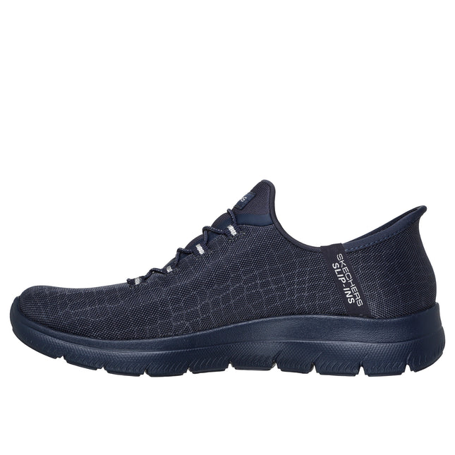 Skechers Women’s Summits Classy Night 150128 Slip-In Trainer – Sparkle Mesh Upper with Easy Hands-Free Entry & Cushioned Memory Foam
