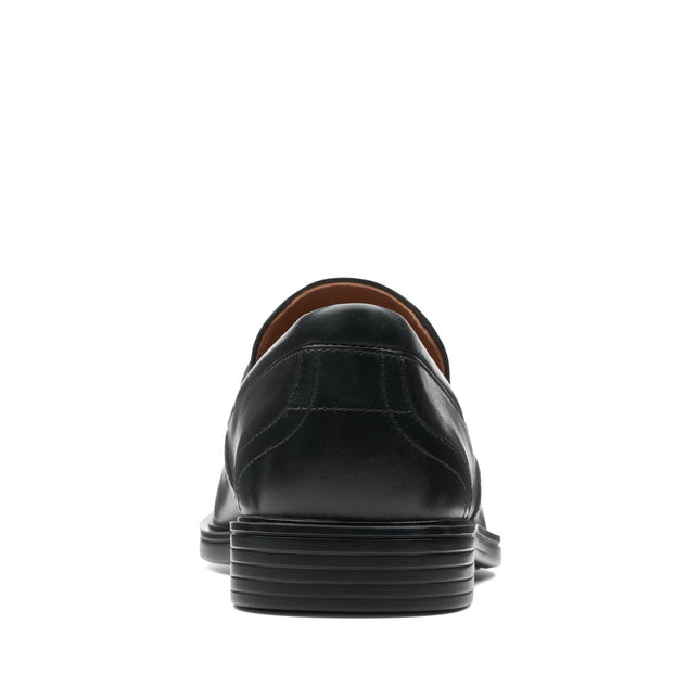 Clarks Un Aldric Step Black Leather