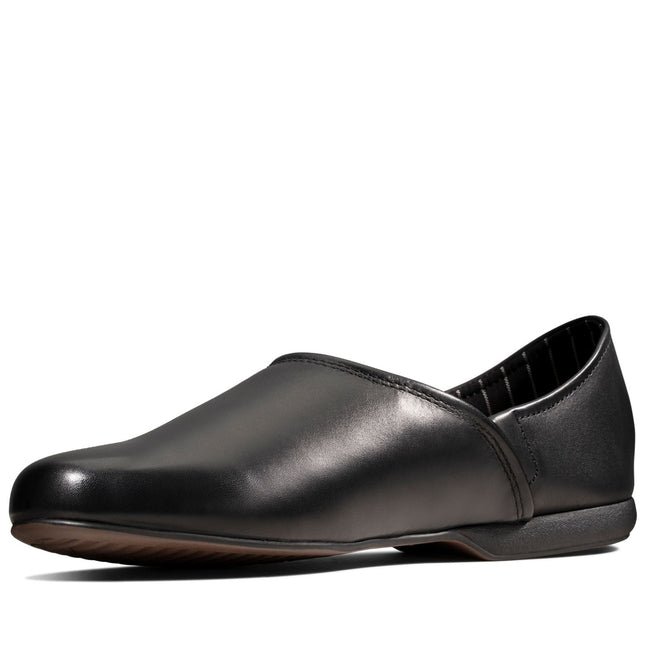 Clarks Harston Elite Black Leather - Standard Width Mens Slippers Classic Style