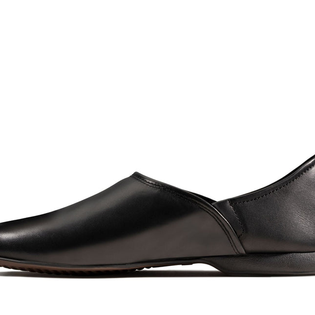 Clarks Harston Elite Black Leather - Standard Width Mens Slippers Classic Style