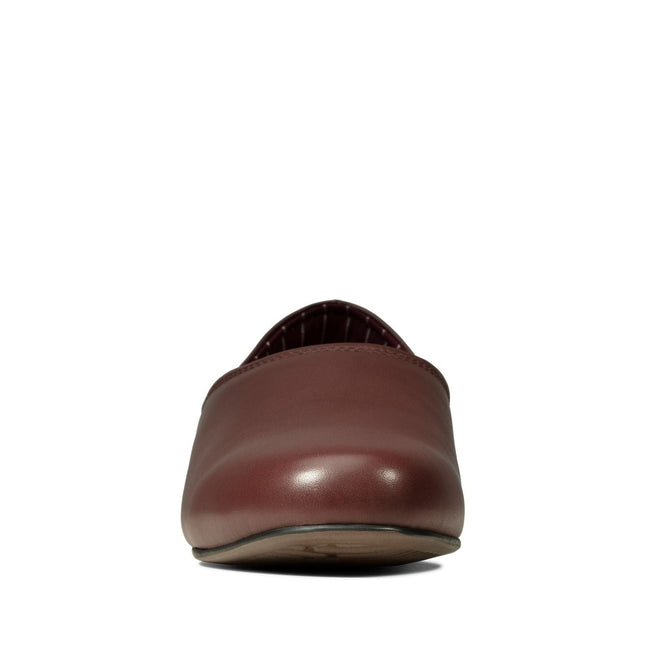 Clarks Harston Elite Burgundy Leather - Standard Width Mens Slippers Classic Style
