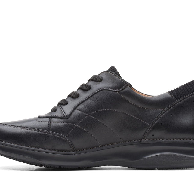 Clarks Appley Tie Black Leather