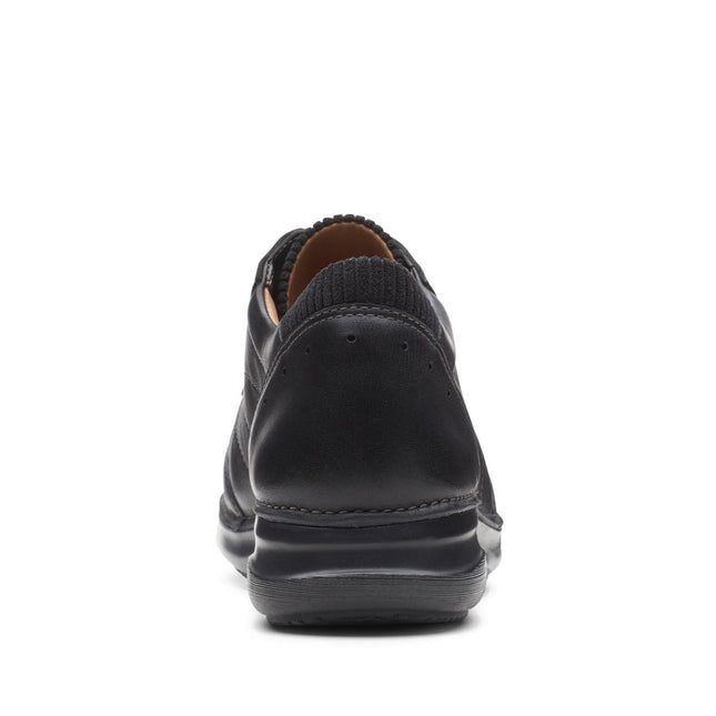 Clarks Appley Tie Black Leather