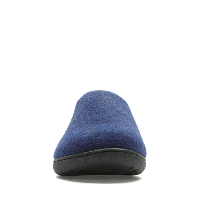 Clarks King Ease Navy Mens Slippers