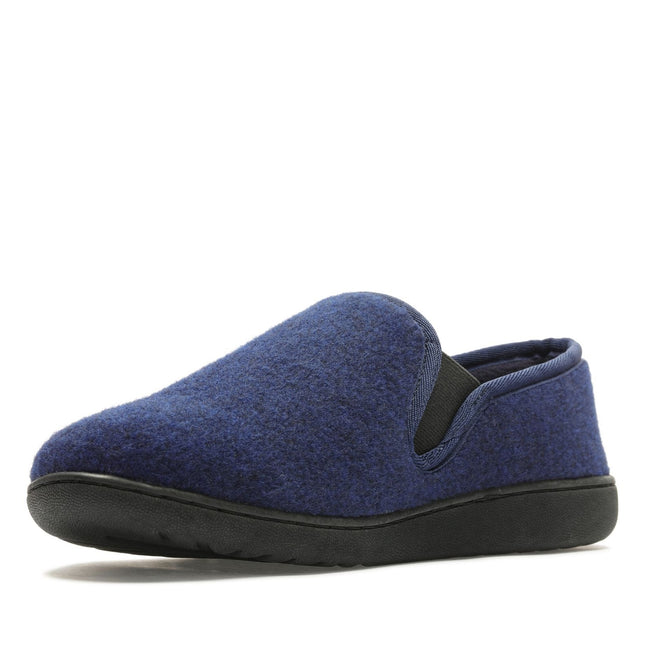 Clarks King Ease Navy Mens Slippers