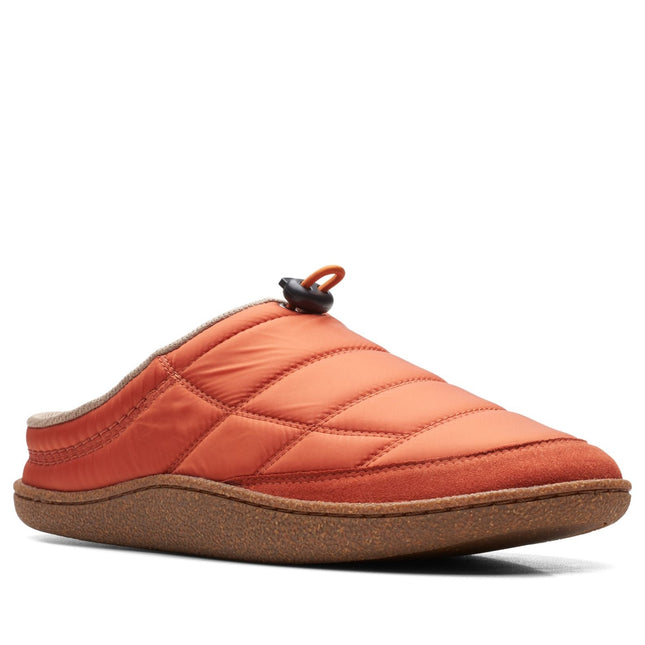 Clarks Pilton Mule Rust Mens Slippers