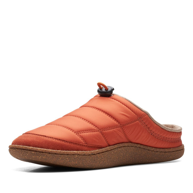 Clarks Pilton Mule Rust Mens Slippers