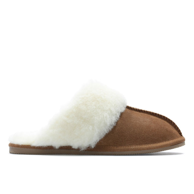 Clarks Warm Lux Tan Womens Slippers