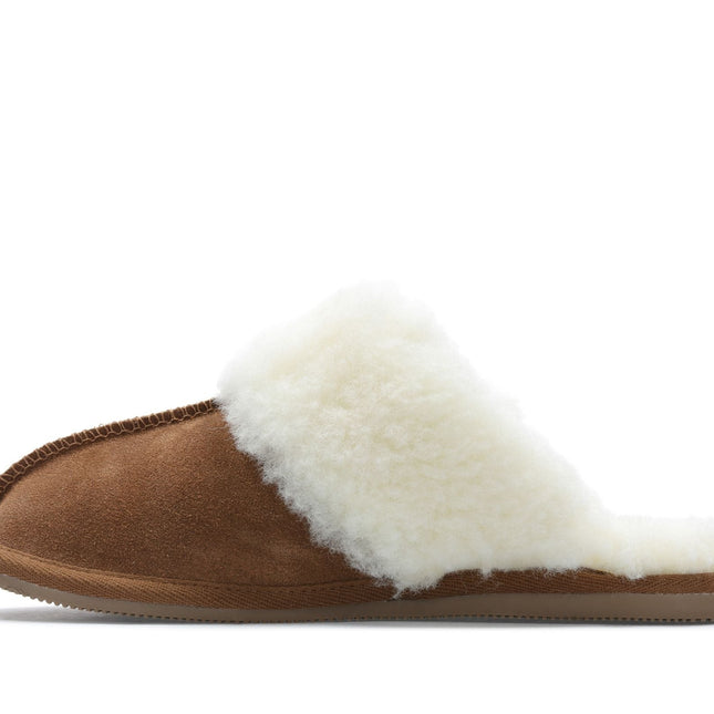 Clarks Warm Lux Tan Womens Slippers