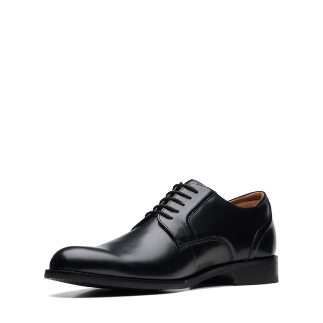 Clarks CraftArlo Lace Black Leather – Men’s Classic Oxford Lace-Up Shoe