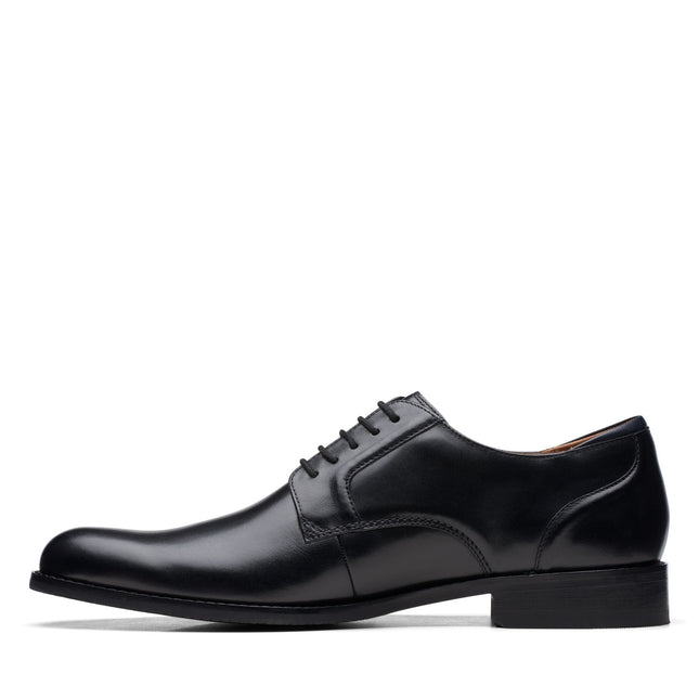 Clarks CraftArlo Lace Black Leather – Men’s Classic Oxford Lace-Up Shoe