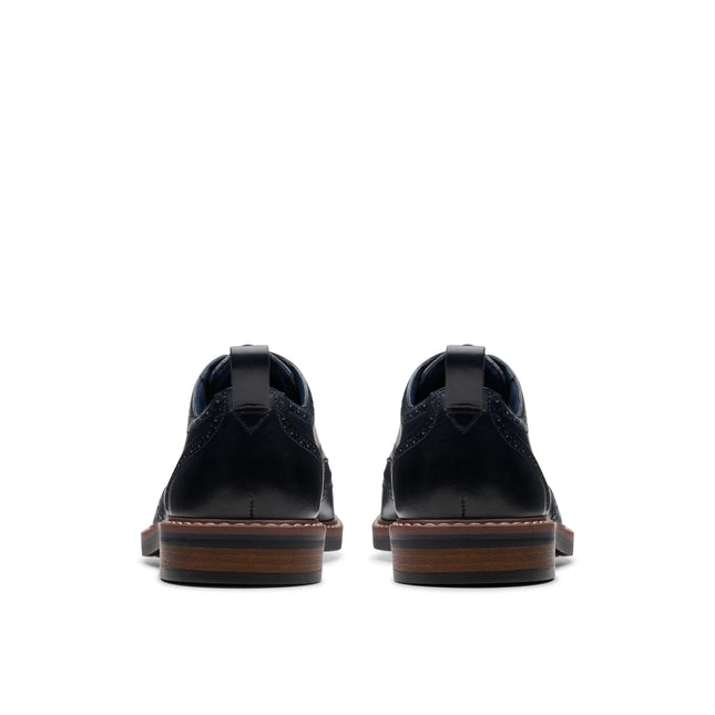 Clarks Aldwin Limit Navy Leather