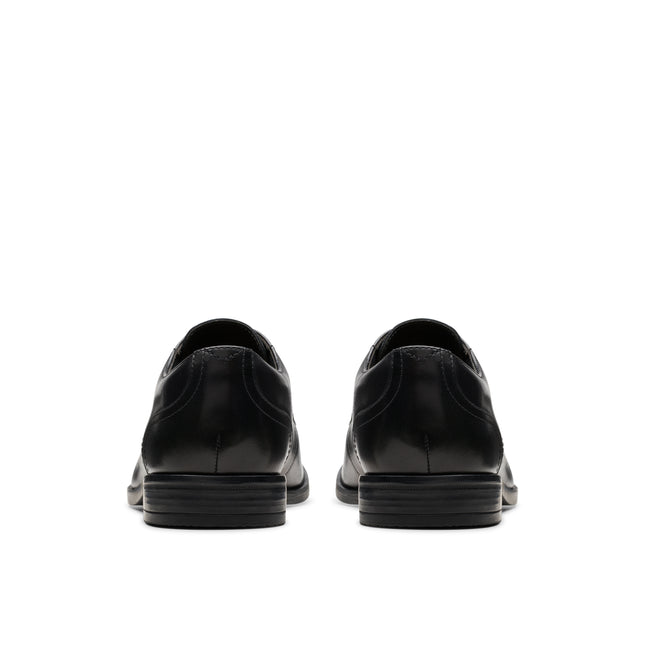 Clarks Brandon Lace Black Leather Derby Shoes – Classic Men’s Lace-Up Office & Formal Shoe