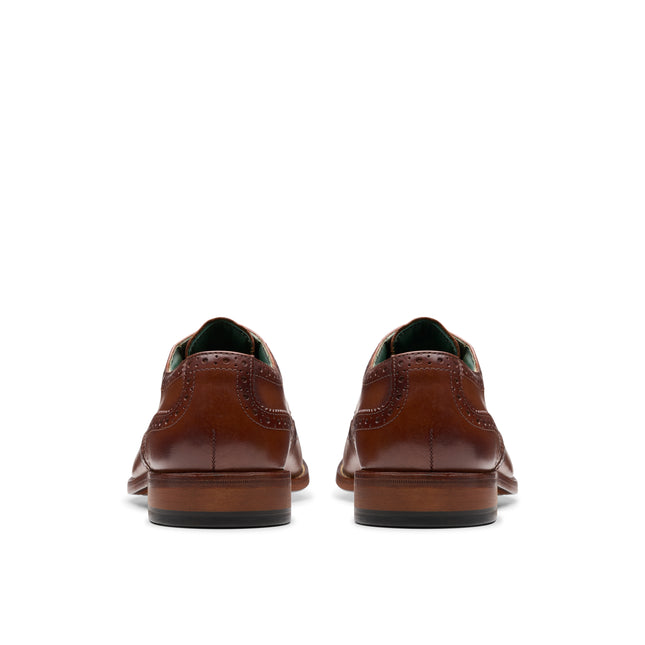 Clarks CraftJames Tip Mid Tan Leather