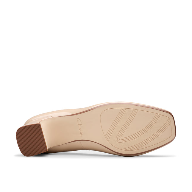 Clarks Women’s Fernie Trim Sand Suede Loafers – Soft Suede Slip-On Shoes with Metal Trim & Cushioned Comfort