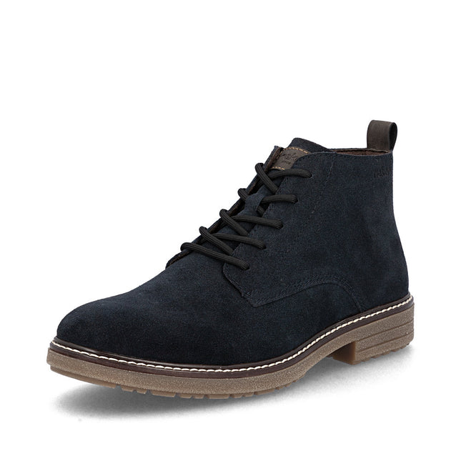 Rieker 33106-14 Navy Suede Ankle Boot