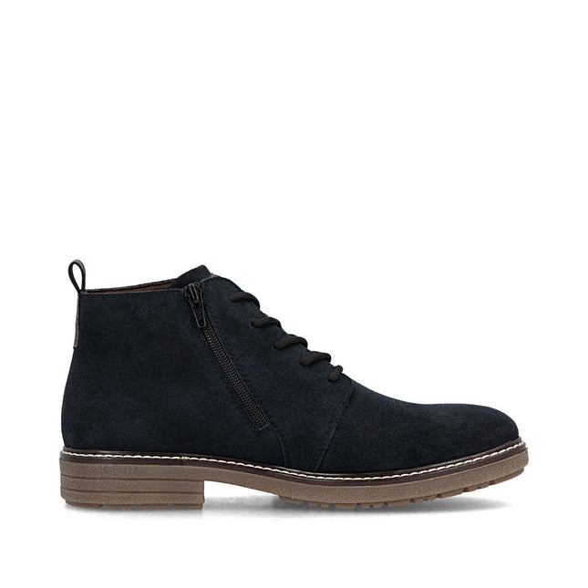 Rieker 33106-14 Navy Suede Ankle Boot