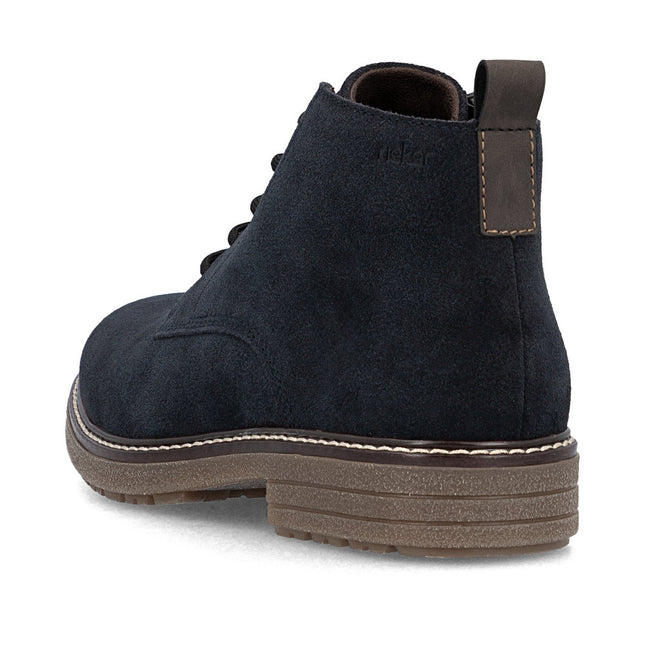 Rieker 33106-14 Navy Suede Ankle Boot