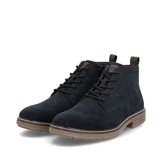 Rieker 33106-14 Navy Suede Ankle Boot