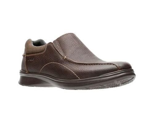 Clarks Men’s Cotrell Step Brown Oily Leather Wide-Width Lace-Up Shoes – Lightweight, Durable Leather Shoes with Cushioned Comfort & Long-Lasting Grip