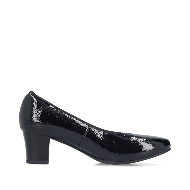 Rieker 44650-02 Black Patent Heel