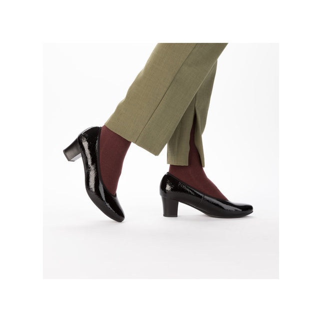 Rieker 44650-02 Black Patent Heel