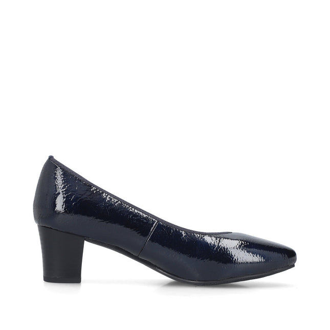 Rieker 44650-14 Navy Patent Heel