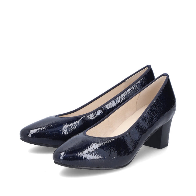 Rieker 44650-14 Navy Patent Heel