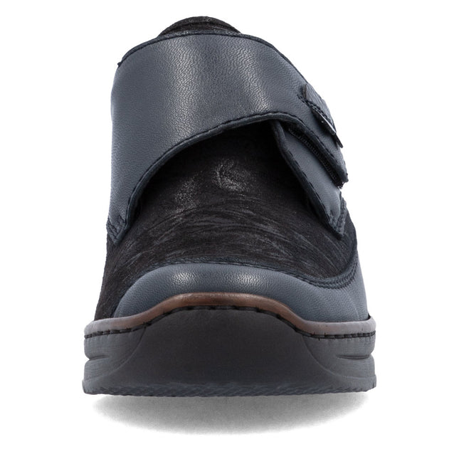 Rieker 487C0-15 Navy Leather Womens Velcro Shoe