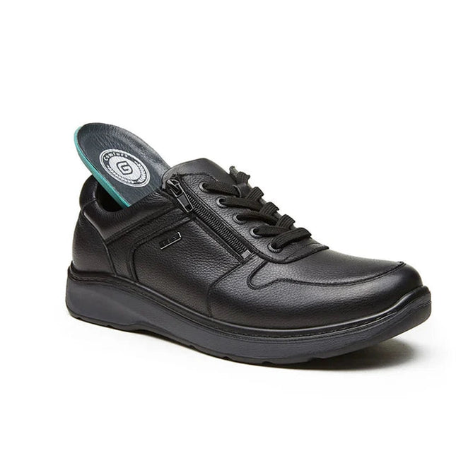 G Comfort 919-2SN Black Wide Fit Trainer Waterproof