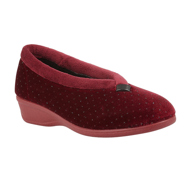 Lotus Beverly Bordo Ladies Slippers
