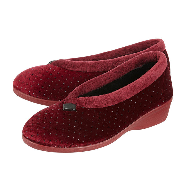 Lotus Beverly Bordo Ladies Slippers