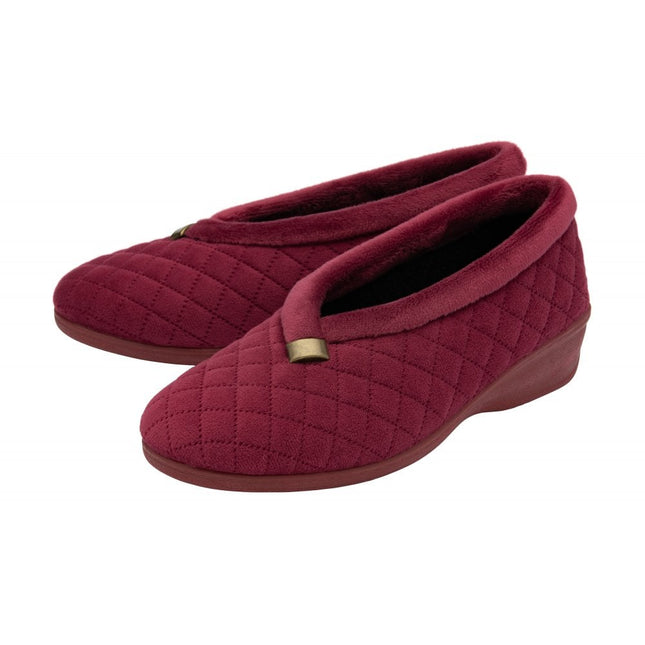 Lotus Eadie Bordo Ladies Slippers