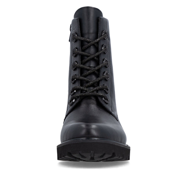 Remonte D8653-00 Black Leather Womens Ankle Boot