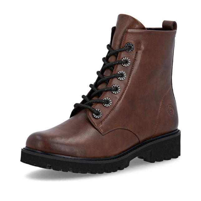 Remonte D8653-22 Brown Leather Womens Ankle Boot