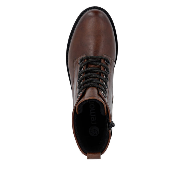 Remonte D8653-22 Brown Leather Womens Ankle Boot