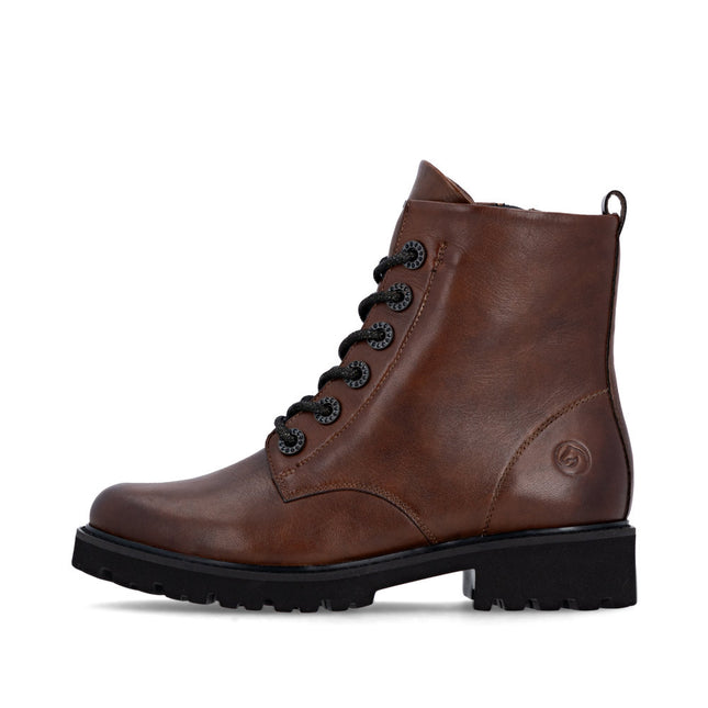 Remonte D8653-22 Brown Leather Womens Ankle Boot