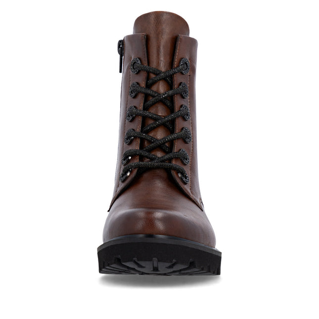 Remonte D8653-22 Brown Leather Womens Ankle Boot