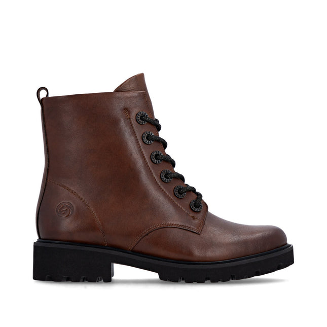 Remonte D8653-22 Brown Leather Womens Ankle Boot