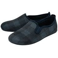 Lotus Claude Navy Men’s Slip-On Slippers – Memory-Foam House Shoe with Rubber Outsole