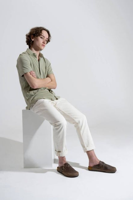 Rohde Men’s 6743-72 Brown Leather Slip-On Shoe – Comfortable Indoor/Outdoor Leather Shoe