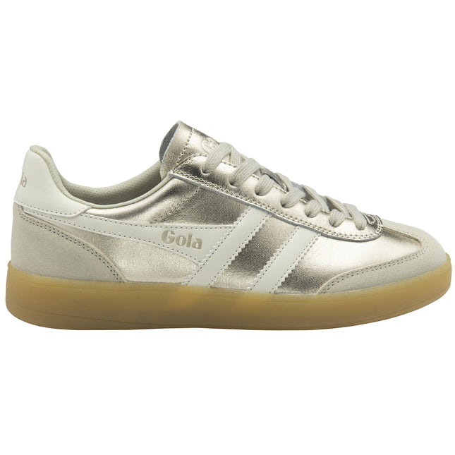 Gola Viper Metallic Gold, Off White & Gum Trainer CLB783YW2