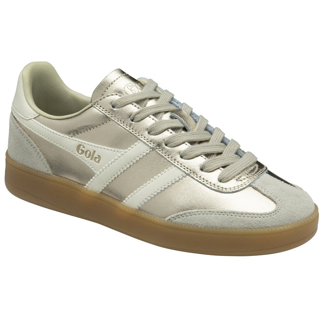 Gola Viper Metallic Gold, Off White & Gum Trainer CLB783YW2