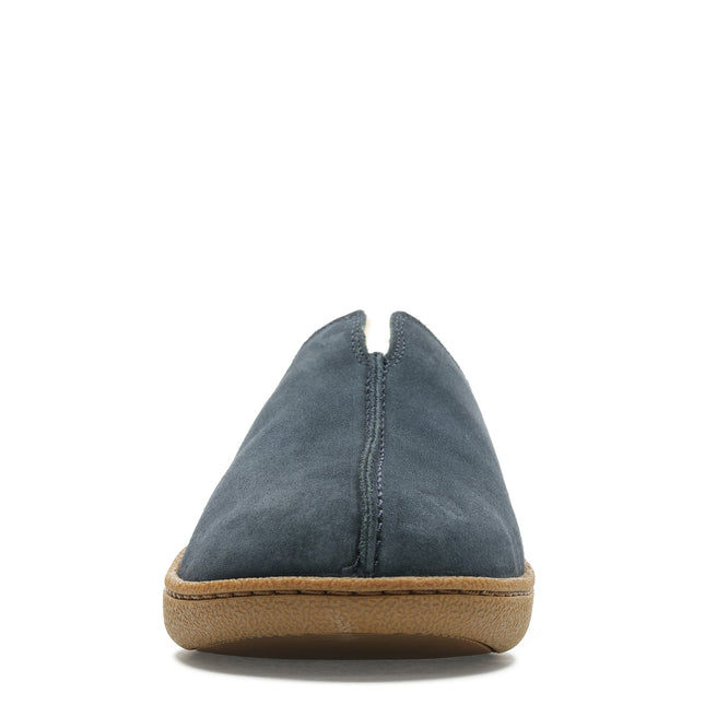 Clarks Home Mule Navy Suede Mens Slippers